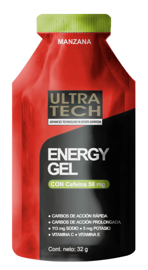 Energy Gel Con Cafeína Ultra Tech - caja x 12 geles