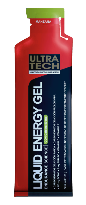 Liquid Energy Gel Con Cafeína Ultra Tech - caja x 12 geles