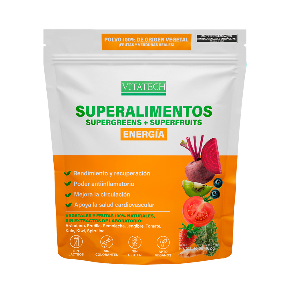 Vitatech Superalimento Energía - Sabor Arándano x 162 g