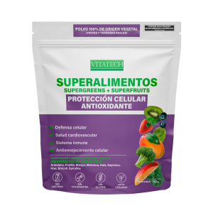 Vitatech Superalimento Protección Celular Antioxidante - Sabor Manzana x 162 g